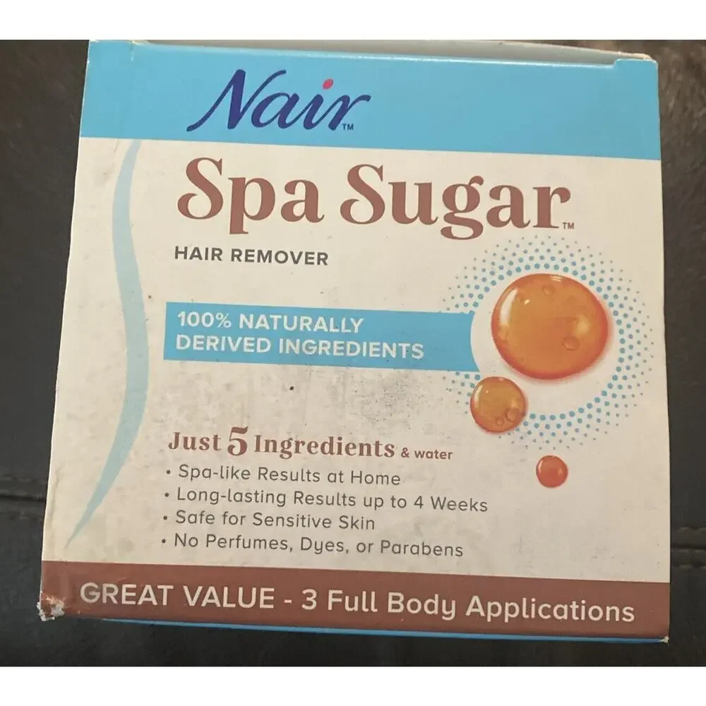 Nair Spa Sugar Hair Remover Kit, 3 Full Body Applications, 11.8 oz